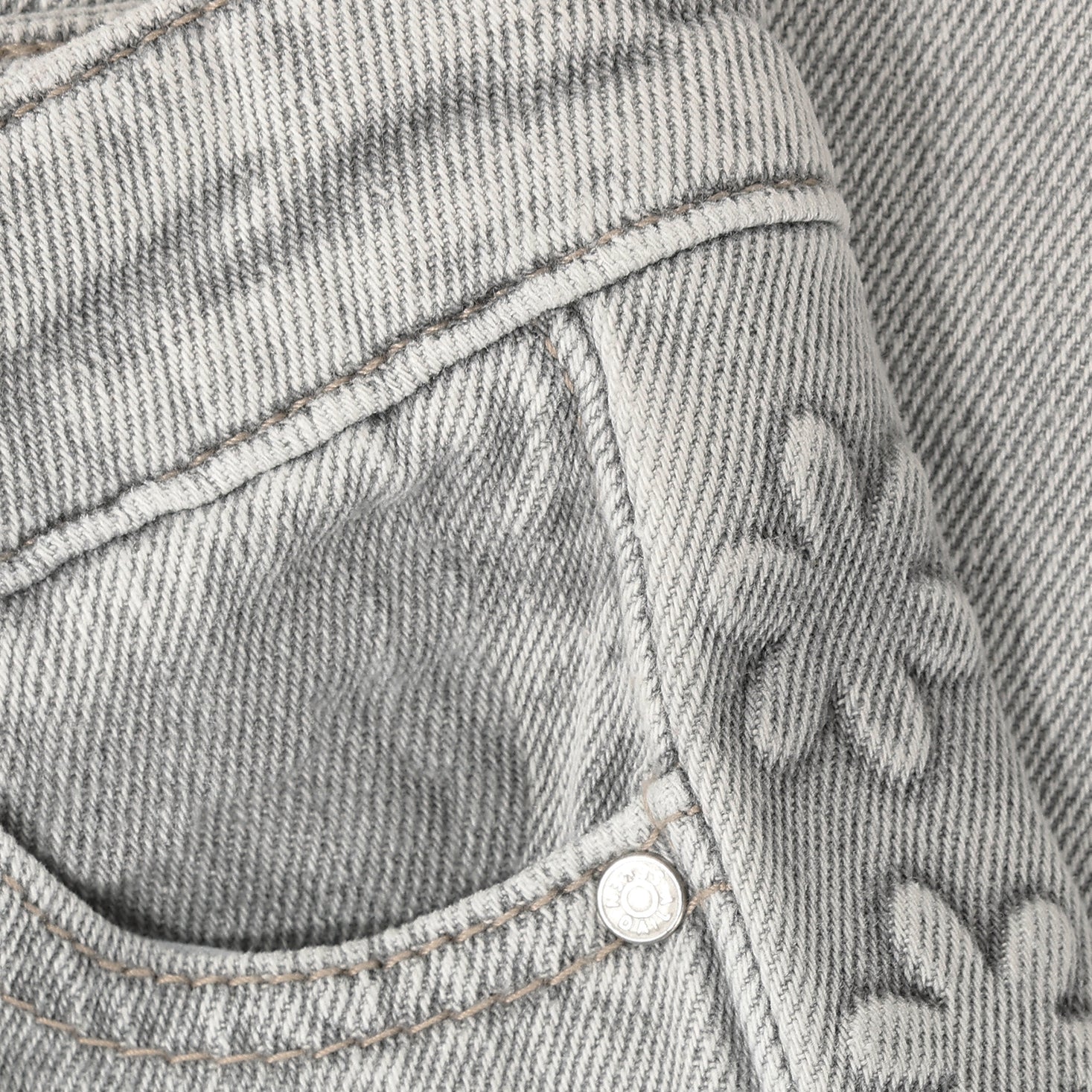 Jeans Wide Fit - Light Grey Denim