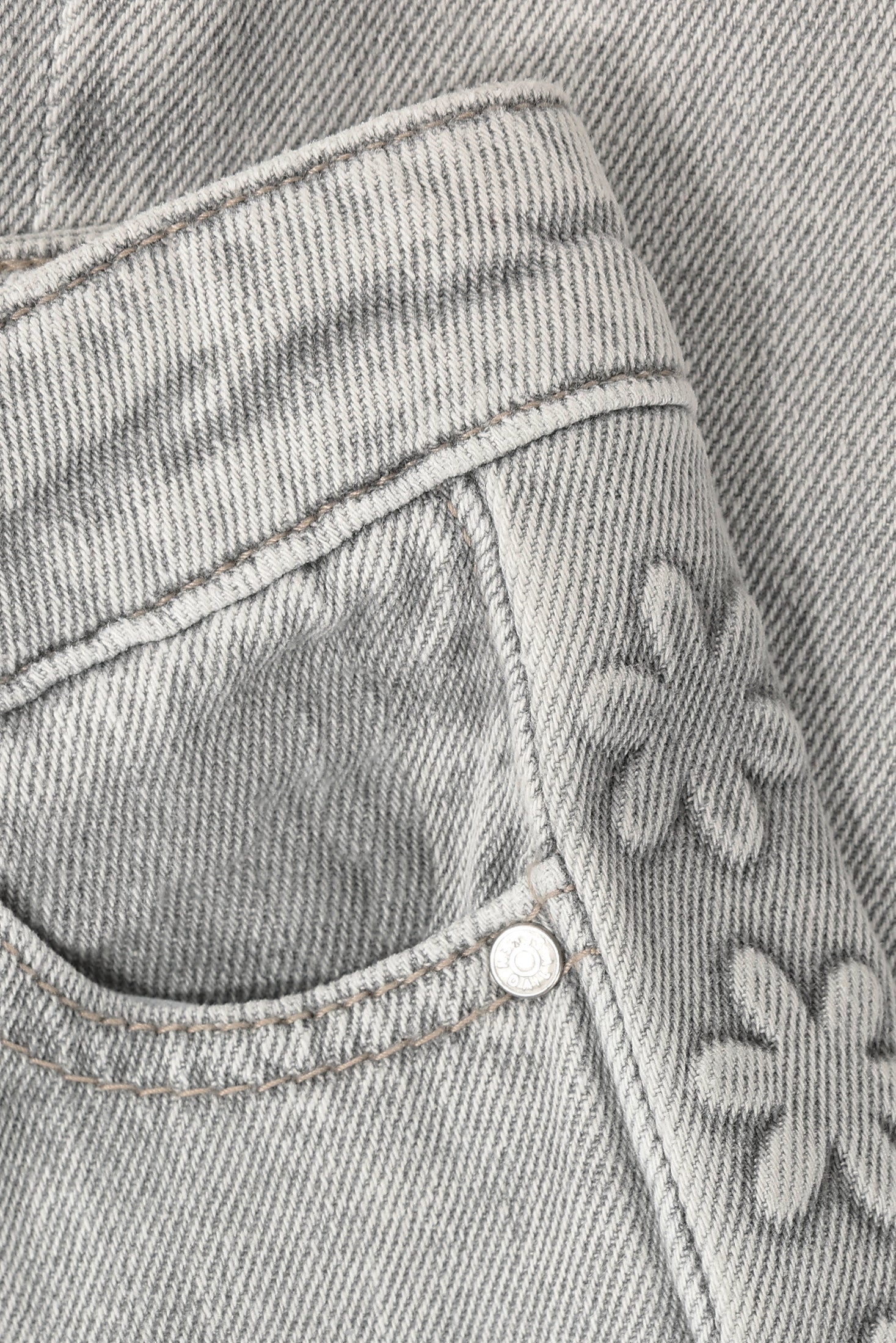 Jeans Wide Fit - Light Grey Denim