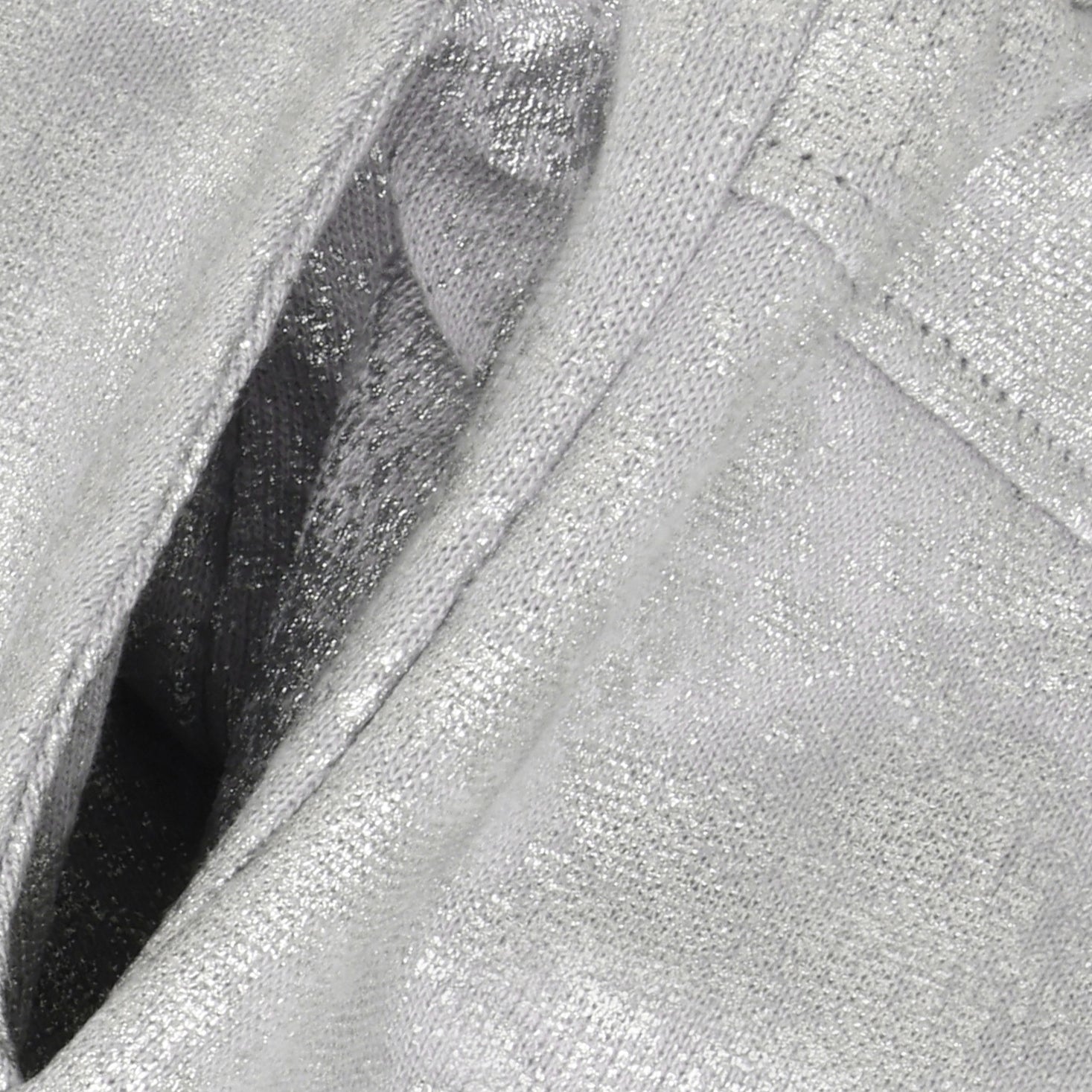 Trousers Coated - Metallic Silver