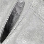 Trousers Coated - Metallic Silver