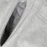 Trousers Coated - Metallic Silver