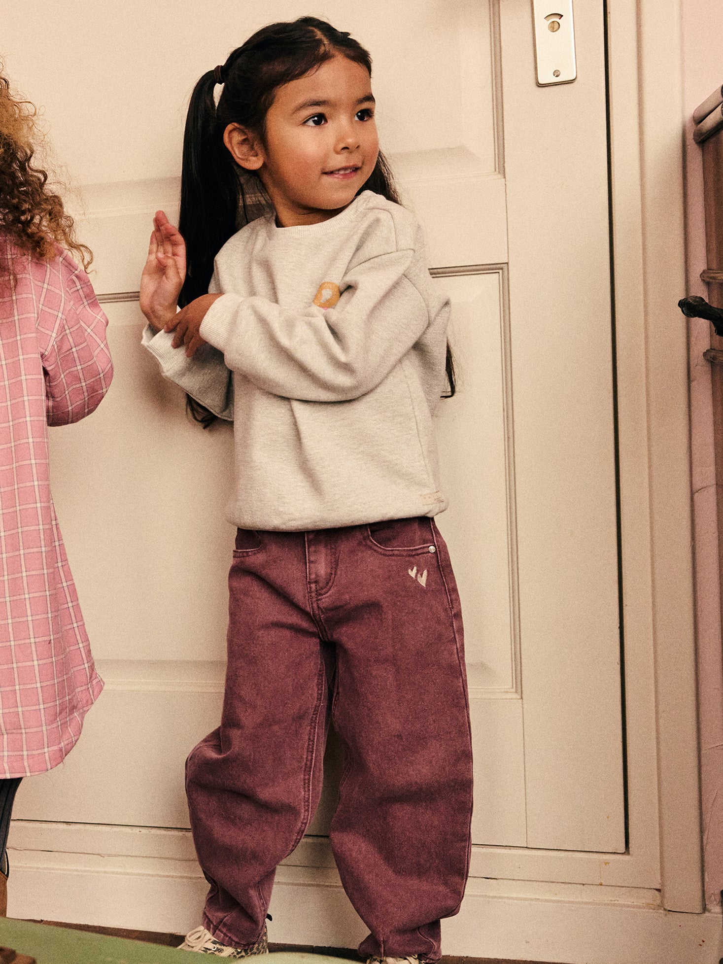 Trousers Barrel Fit Washed - Valerian