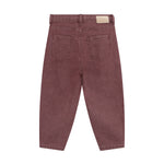 Trousers Barrel Fit Washed - Valerian