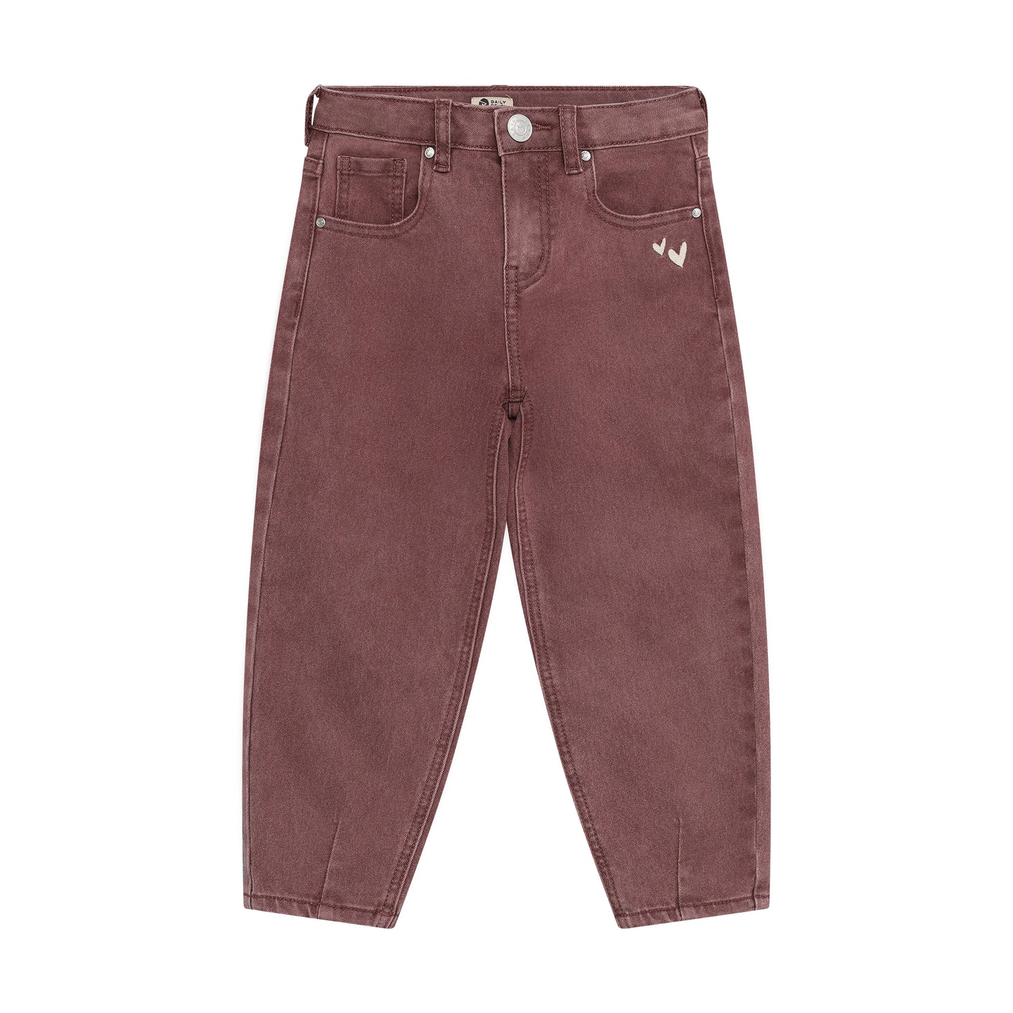 Trousers Barrel Fit Washed - Valerian