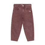 Trousers Barrel Fit Washed - Valerian