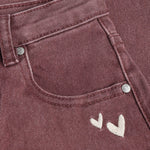 Trousers Barrel Fit Washed - Valerian