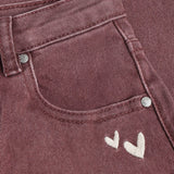 Trousers Barrel Fit Washed - Valerian