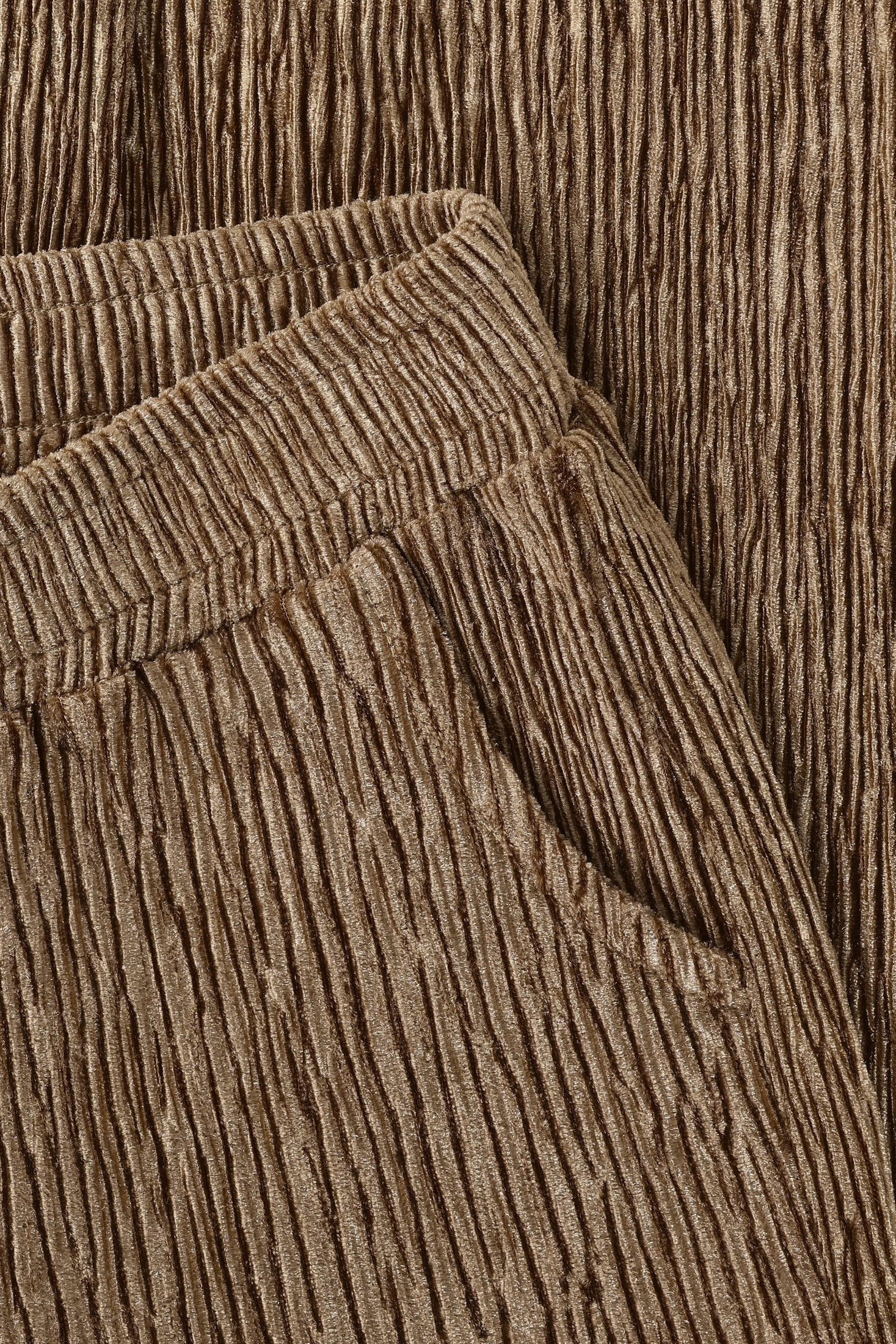 Trousers Wide Fit Velvet - Affogat