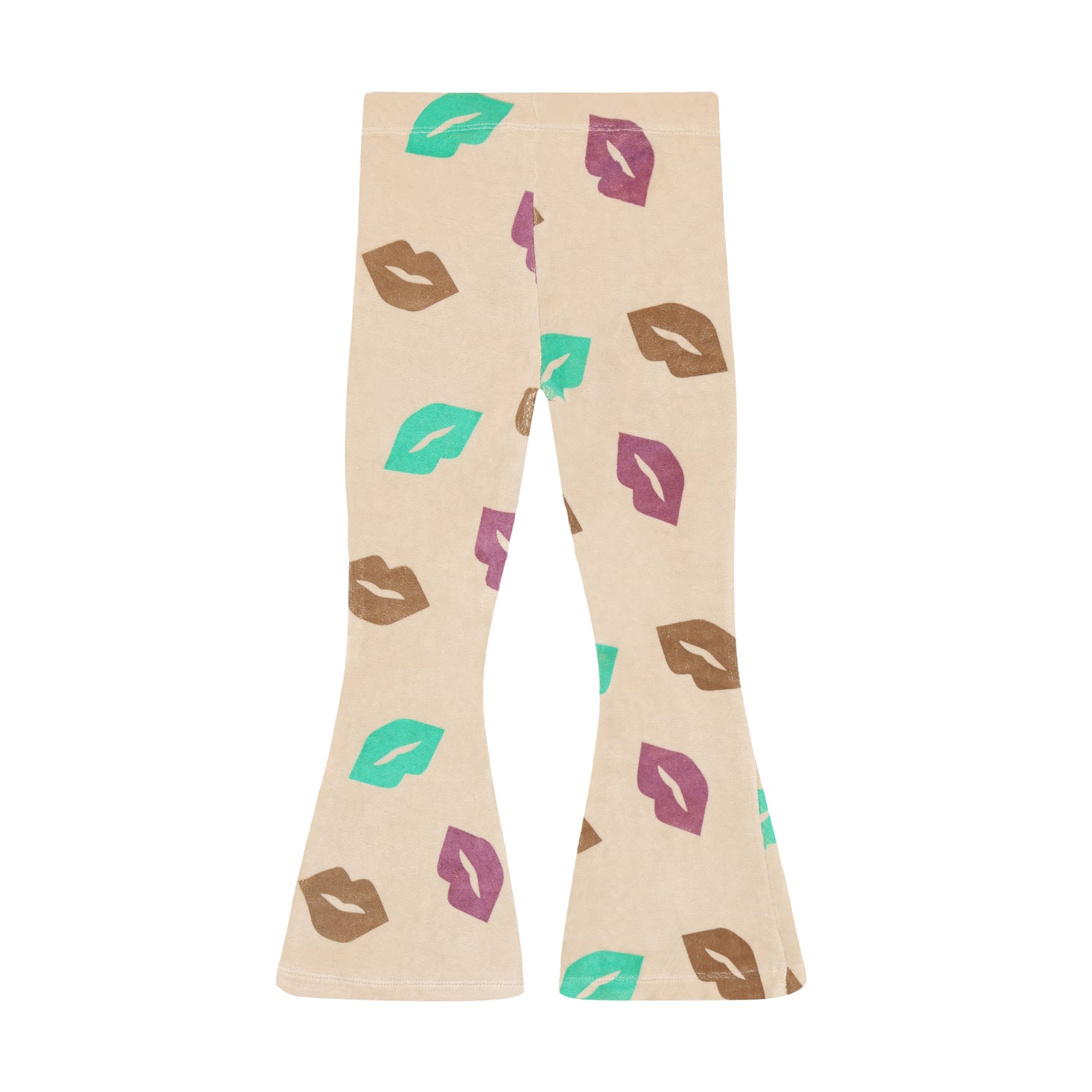 Trousers Flared Fit - All Over Print - Semolina