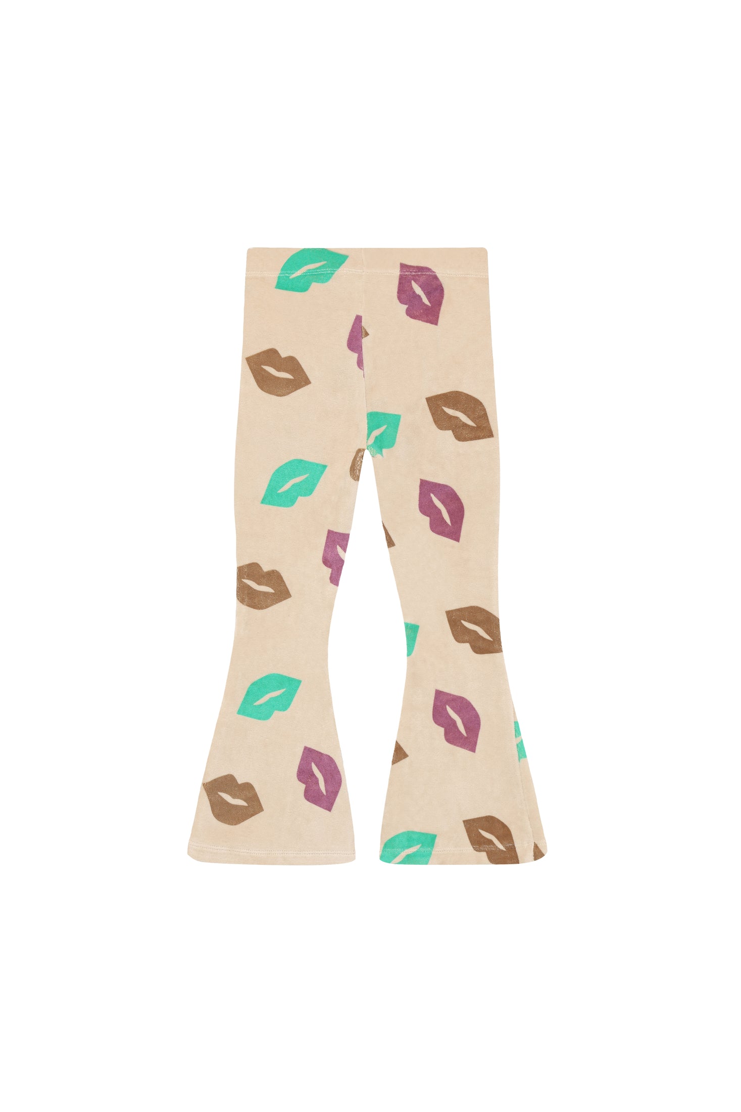 Trousers Flared Fit - All Over Print - Semolina