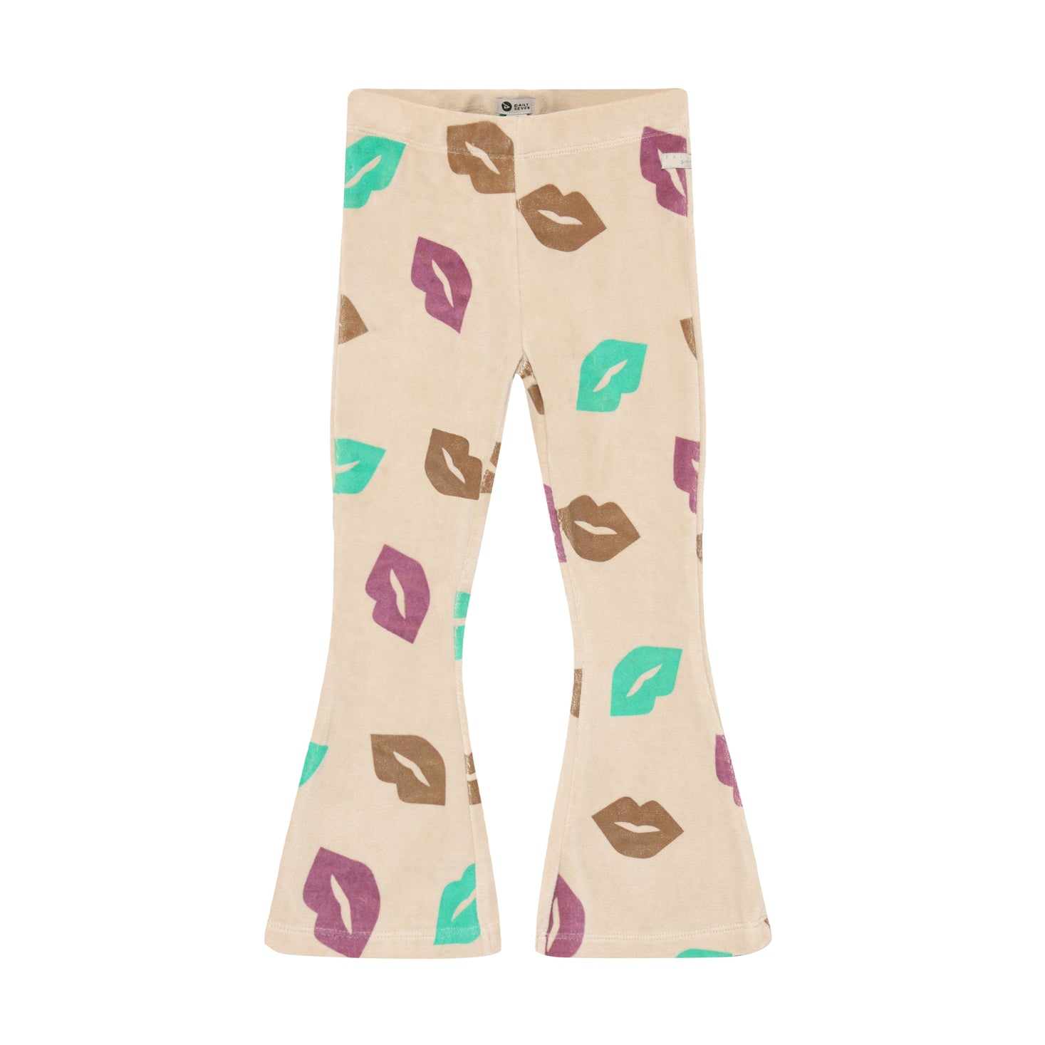Trousers Flared Fit - All Over Print - Semolina