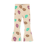 Trousers Flared Fit - All Over Print - Semolina