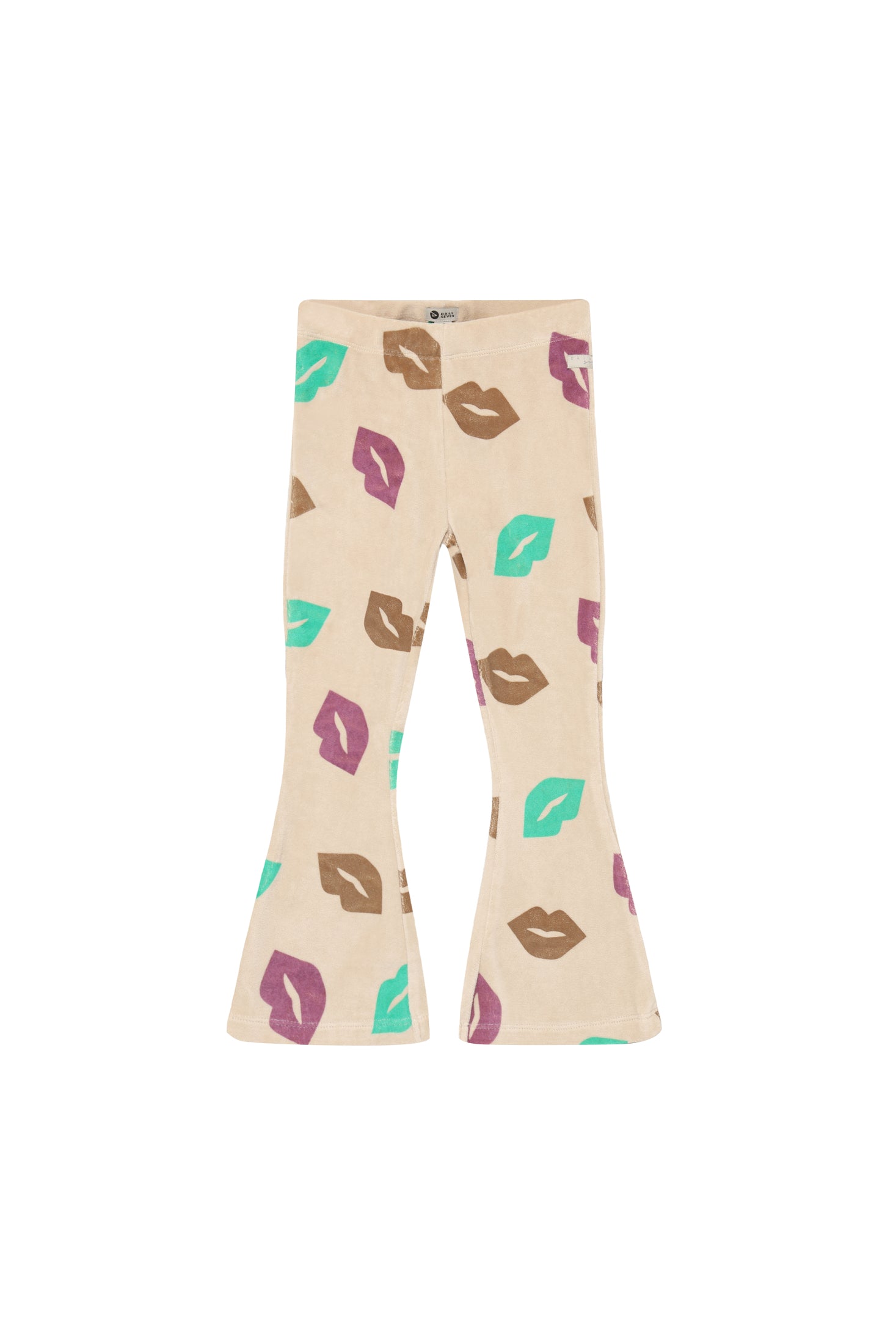 Trousers Flared Fit - All Over Print - Semolina