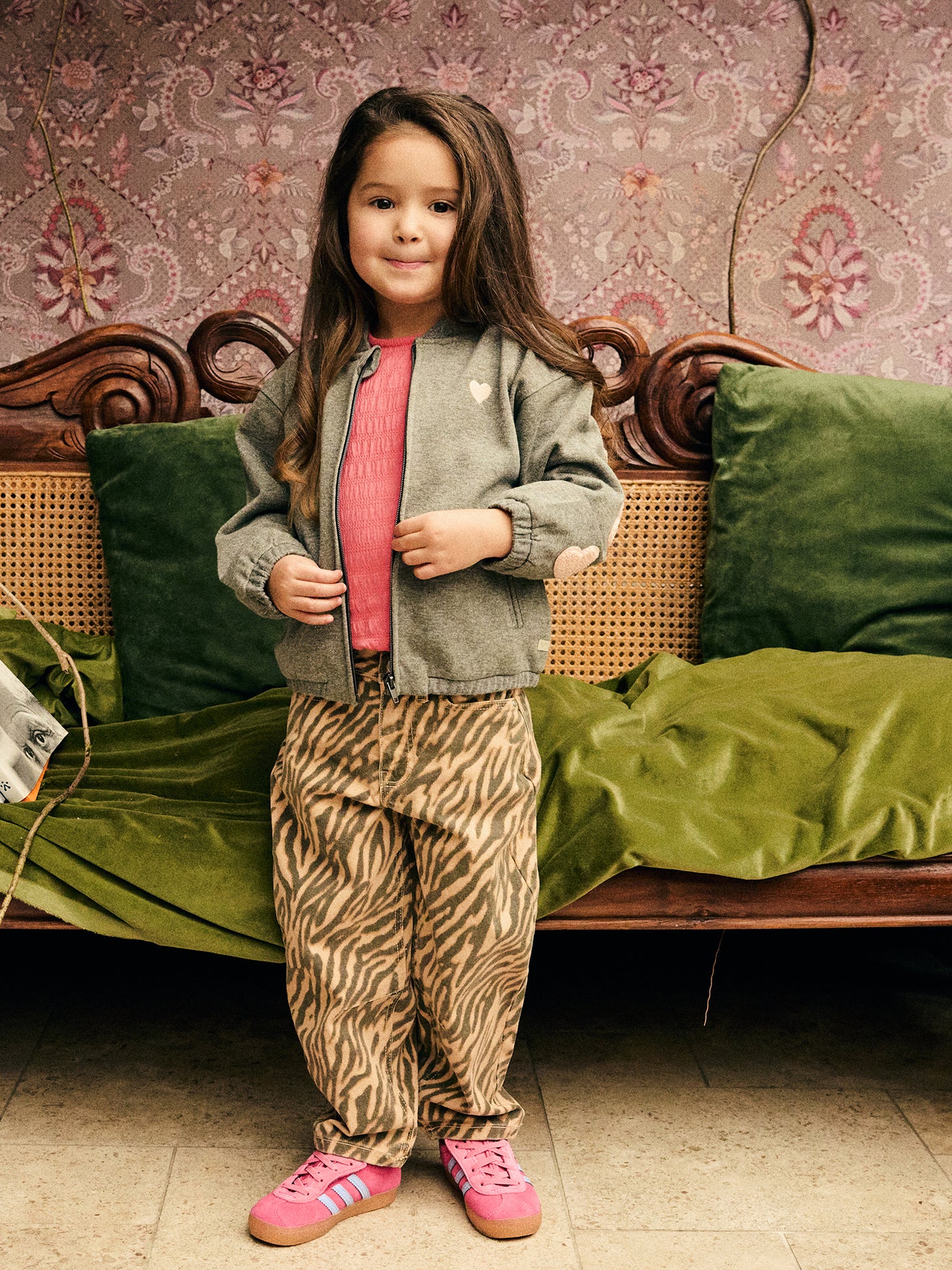 Trousers Barrel Fit Animal - Ginger Root