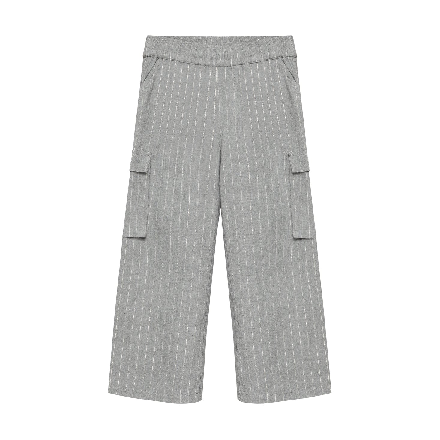 Trousers Wide Fit - Mid Grey Melange