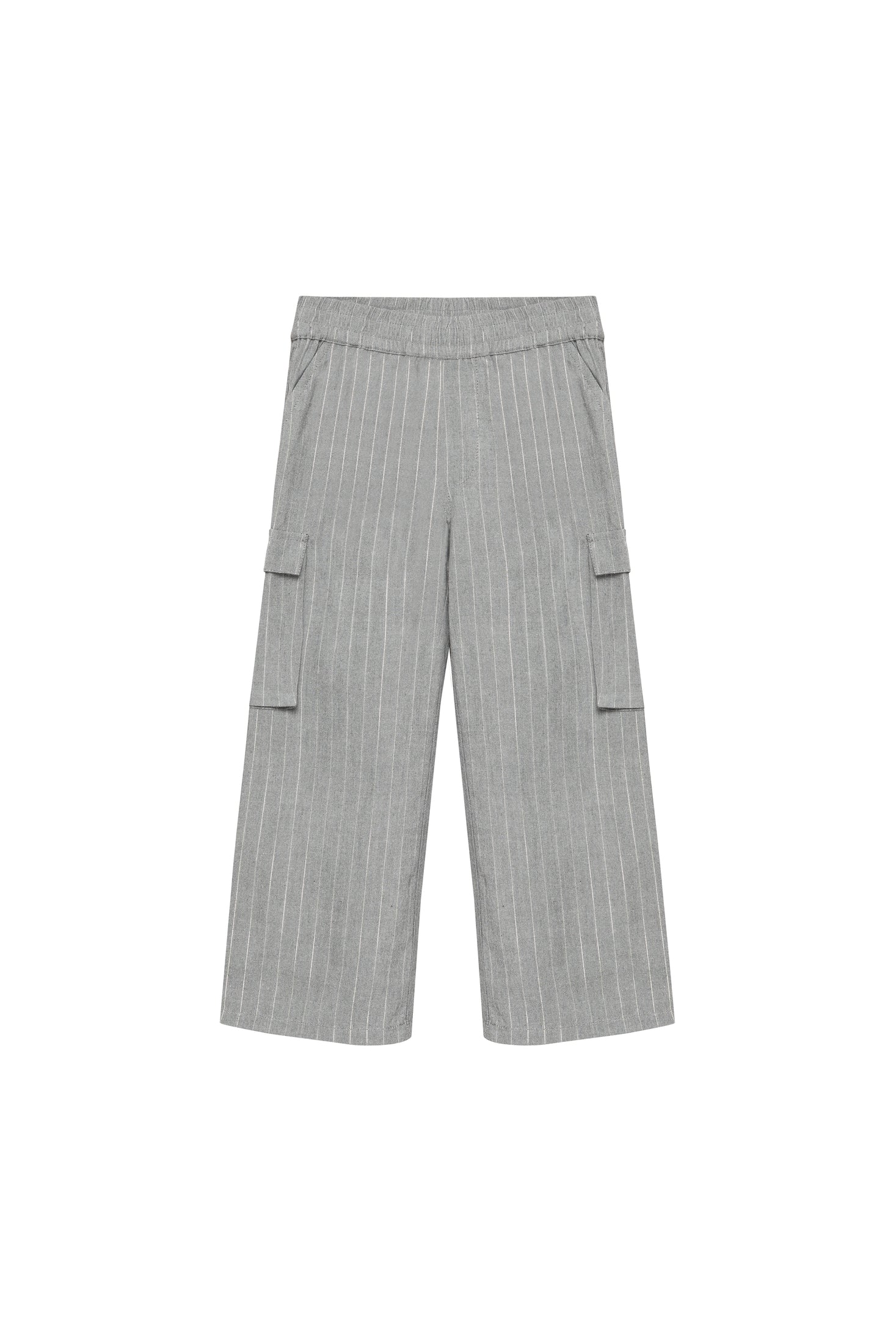 Trousers Wide Fit - Mid Grey Melange