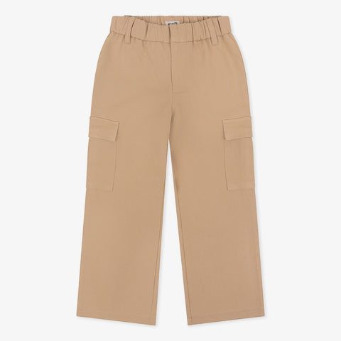 Cargo Twill Pants Wide Fit | Camel sand