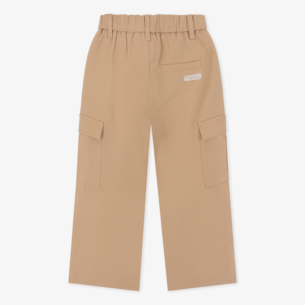 Cargo Twill Pants Wide Fit | Camel sand