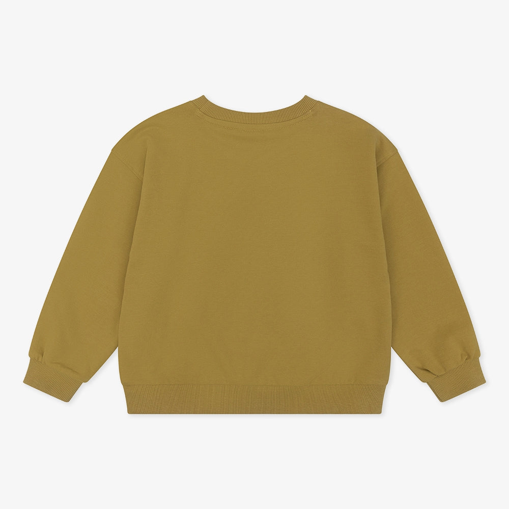 Organic Sweater Oversized Daily Seven | Olive Army