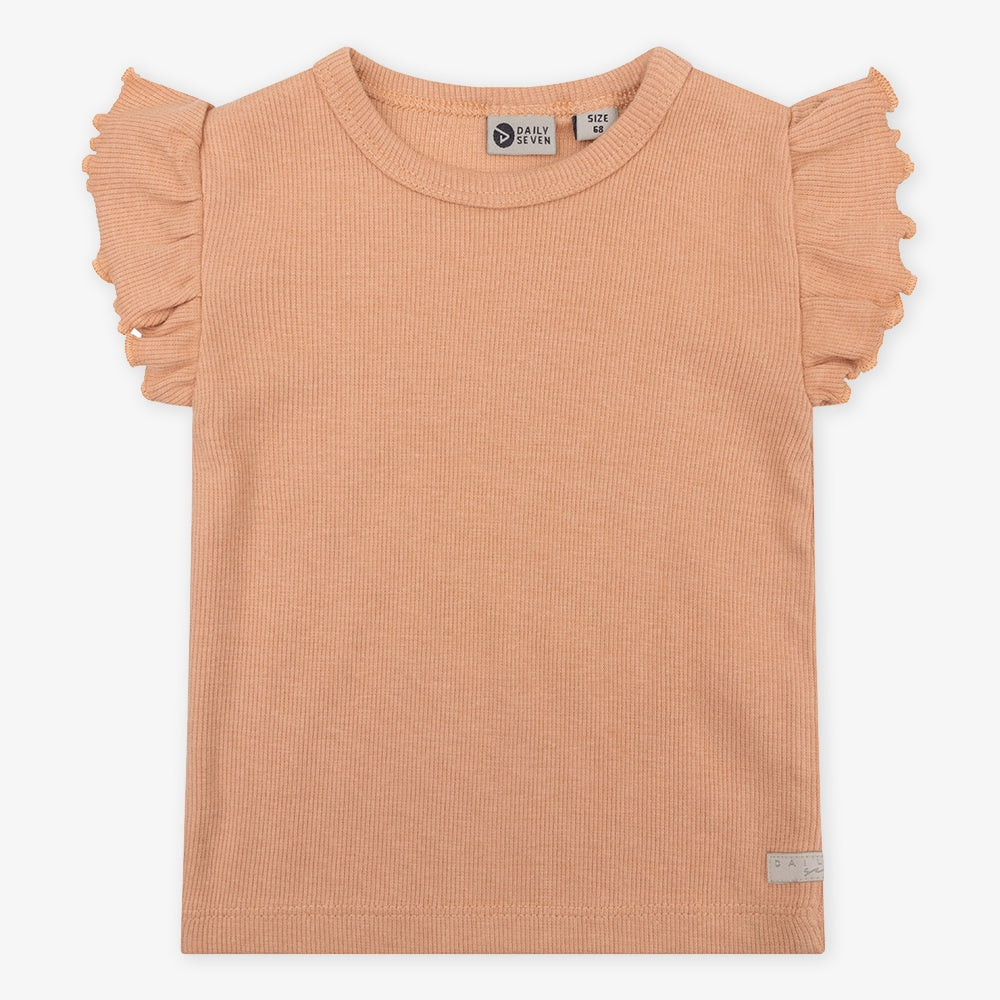 Organic T-shirt Shortsleeve Rib | Light Coral