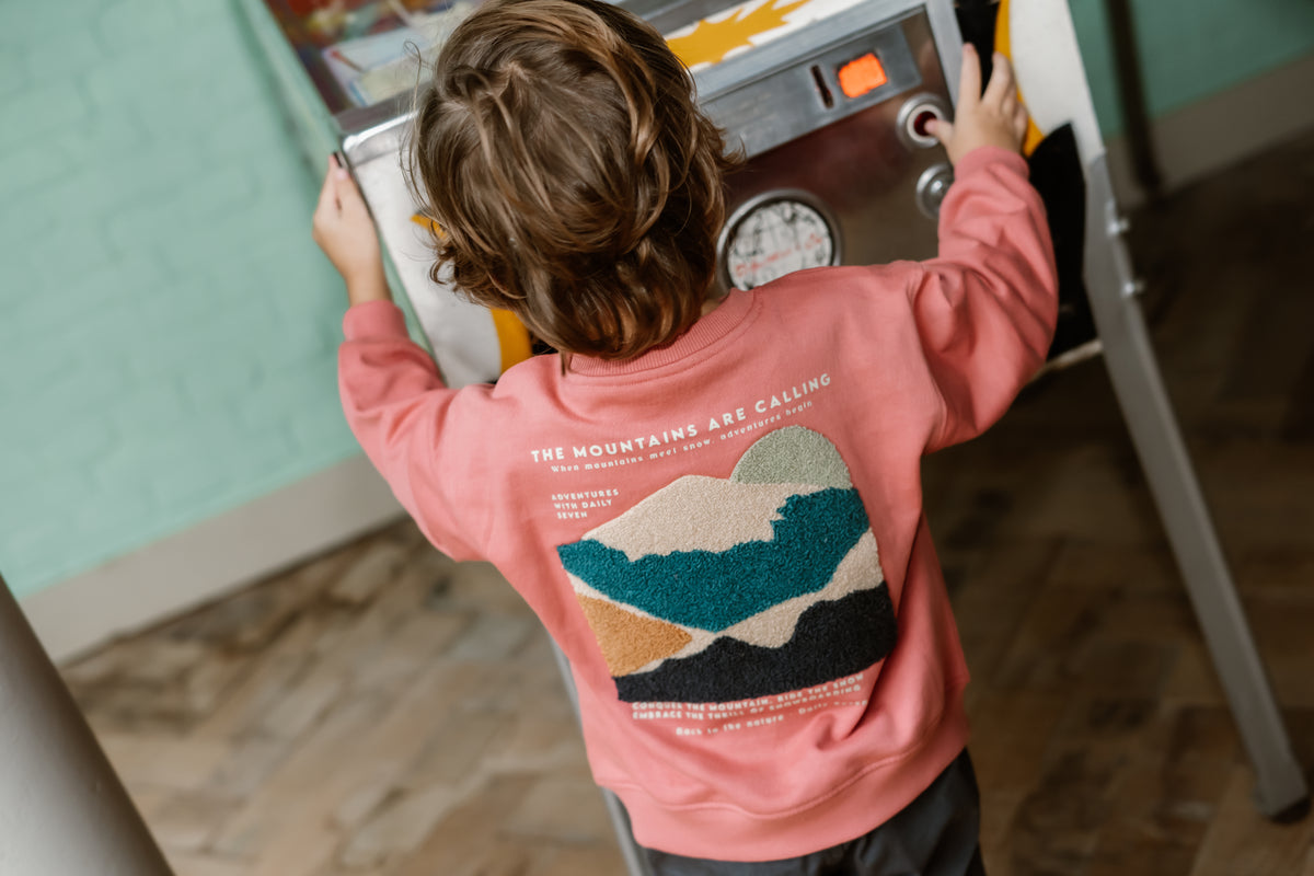 Oversized Sweater Backprint | Coral Clay