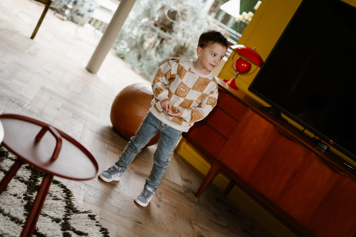 Oversized Sweater Alloverprint | Sandshell