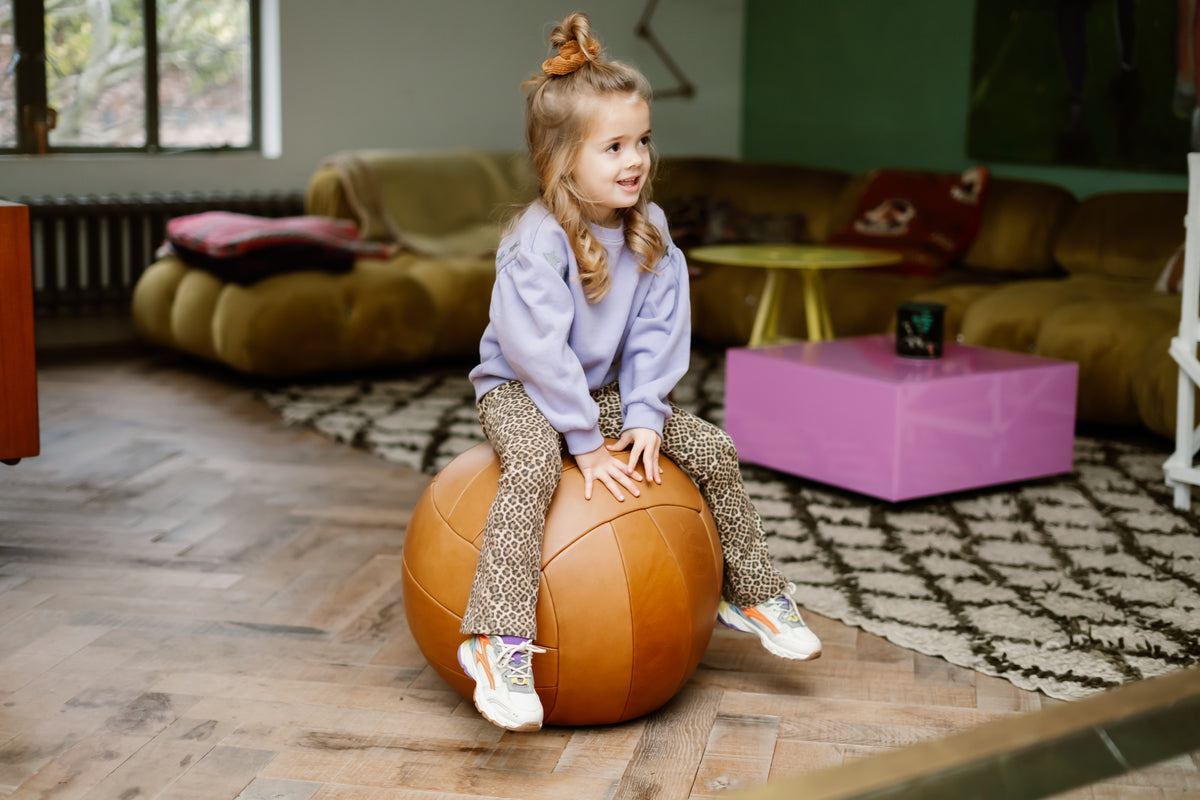 Animal Flared Pants | Latte Sand