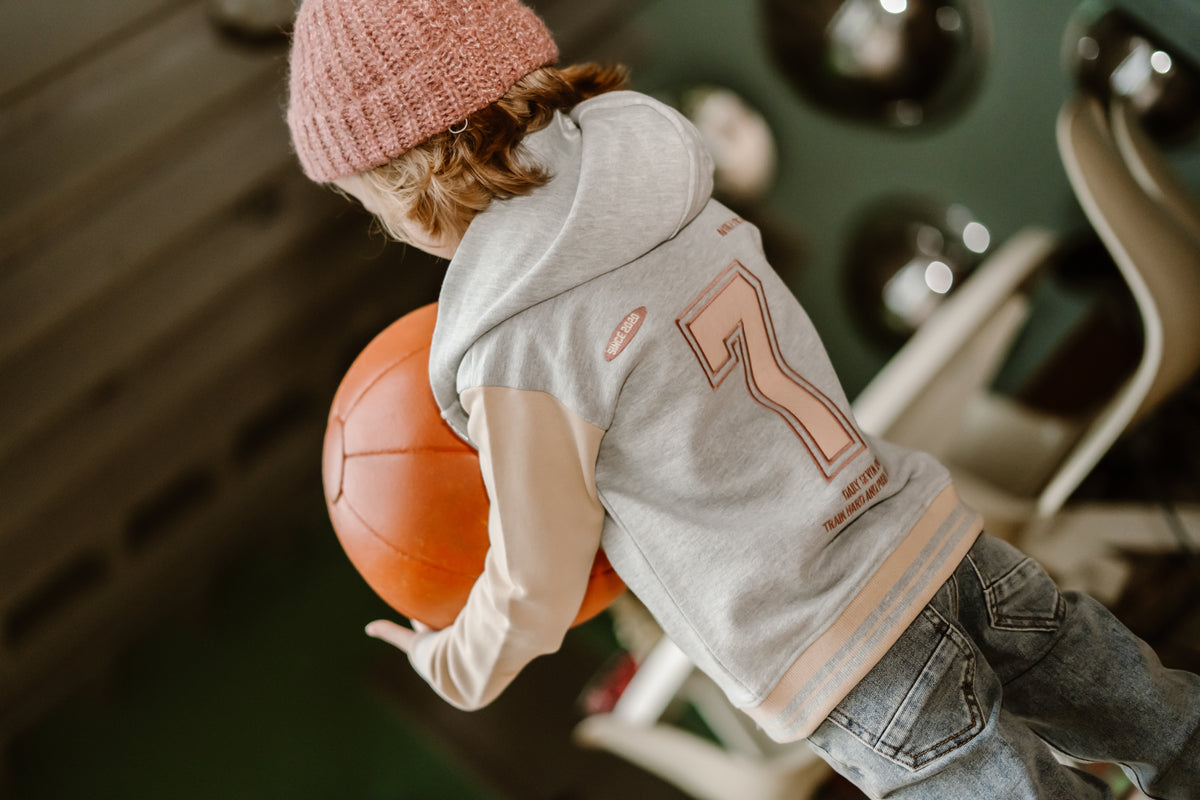 Hoodie Zipper Jacket | Light Grey Melange