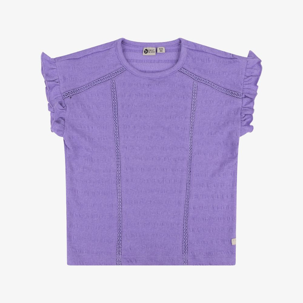 Organic T-shirt Fancy Tape | Dahlia Purple