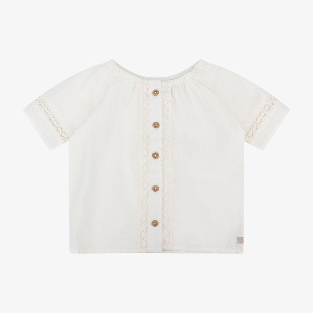 Shirt Short Sleeve Poplin | Off White